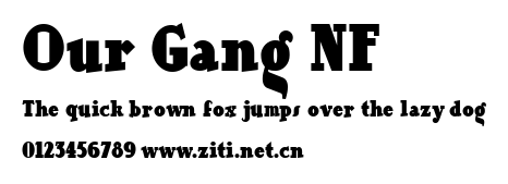 Our Gang NF.ttf字體轉換器圖片