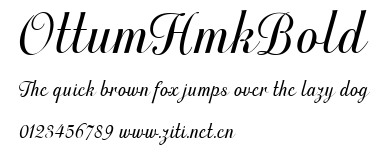 OttumHmkBold.ttf字體轉換器圖片