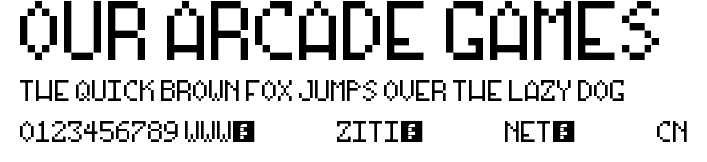 Our Arcade Games.ttf字體轉換器圖片