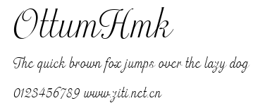 OttumHmk.ttf字體轉換器圖片