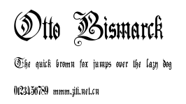 Otto Bismarck.ttf字體轉換器圖片