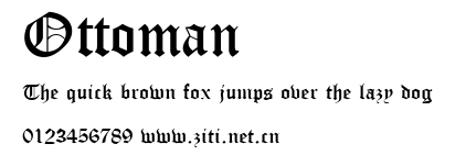 Ottoman.ttf字體轉換器圖片