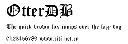 OtterDB.ttf字體轉換器圖片