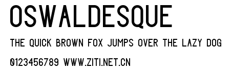 Oswaldesque.ttf字體轉換器圖片