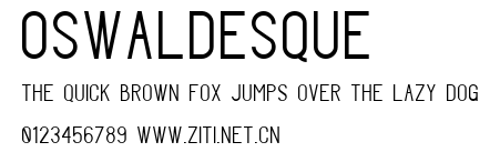 Oswaldesque.ttf字體轉換器圖片
