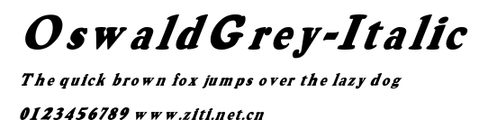 OswaldGrey-Italic.ttf字體轉換器圖片