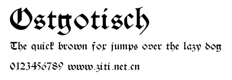 Ostgotisch.ttf字體轉換器圖片