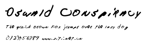 Oswald Conspiracy.ttf字體轉換器圖片
