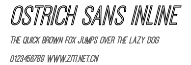 Ostrich Sans Inline.otf字體轉換器圖片
