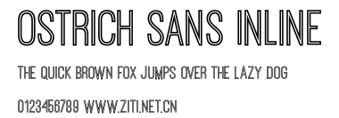 Ostrich Sans Inline.otf字體轉換器圖片