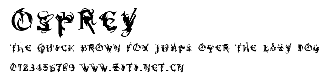 Osprey.ttf字體轉換器圖片