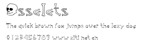 Osselets.ttf字體轉換器圖片