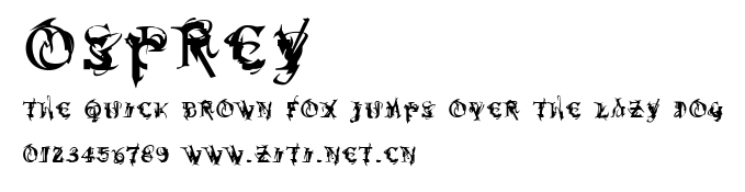 Osprey.ttf字體轉換器圖片