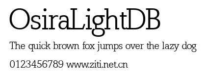 OsiraLightDB.ttf字體轉換器圖片