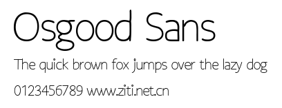 Osgood Sans.ttf字體轉換器圖片