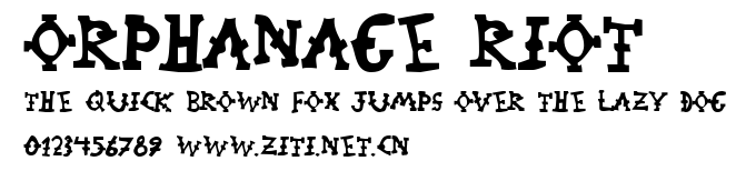Orphanage Riot.ttf字體轉換器圖片