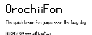 OrochiiFon.ttf字體轉換器圖片