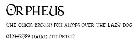 Orpheus.ttf字體轉換器圖片
