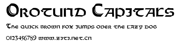 Orotund Capitals.ttf字體轉換器圖片