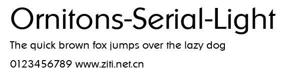 Ornitons-Serial-Light.ttf字體轉換器圖片