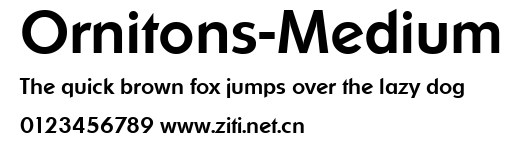 Ornitons-Medium.ttf字體轉換器圖片