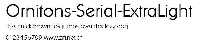 Ornitons-Serial-ExtraLight.ttf字體轉換器圖片