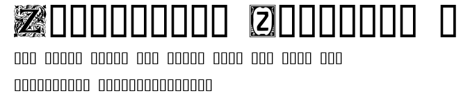 Ornamental Initials Z.ttf字體轉換器圖片
