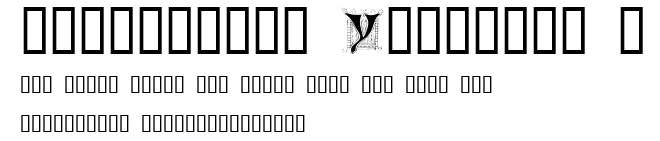Ornamental Initials Y.ttf字體轉換器圖片