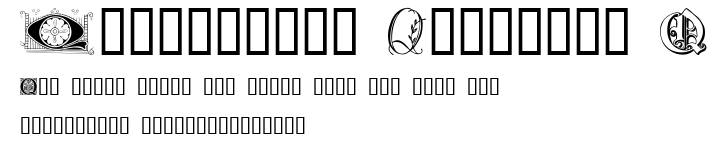 Ornamental Initials Q.ttf字體轉換器圖片