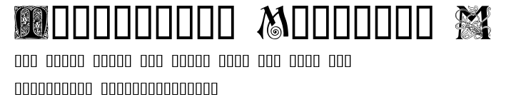 Ornamental Initials M.ttf字體轉換器圖片