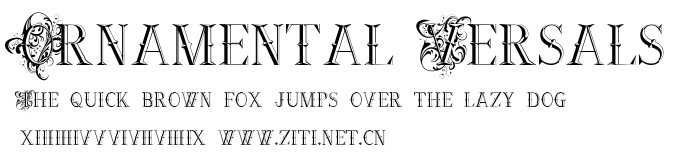Ornamental Versals.ttf字體轉換器圖片