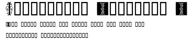 Ornamental Initials I.ttf字體轉換器圖片