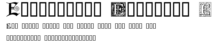 Ornamental Initials E.ttf字體轉換器圖片