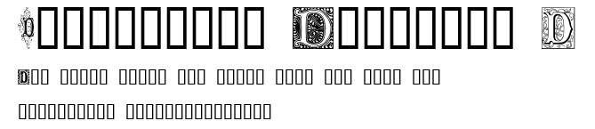 Ornamental Initials D.ttf字體轉換器圖片
