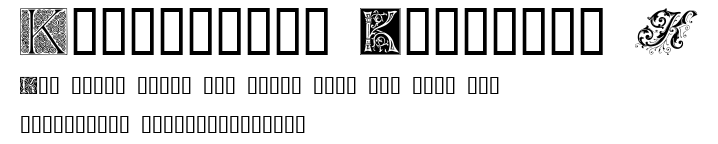 Ornamental Initials K.ttf字體轉換器圖片