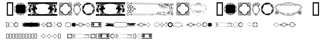 Ornamental Frames I.ttf字體轉換器圖片