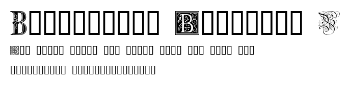 Ornamental Initials B.ttf字體轉換器圖片