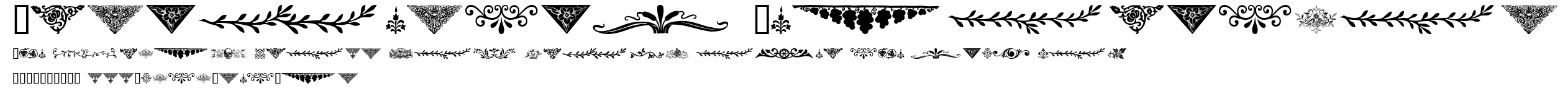 Ornamental Decoration.ttf字體轉換器圖片