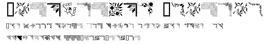 Ornamental Corners.ttf字體轉換器圖片