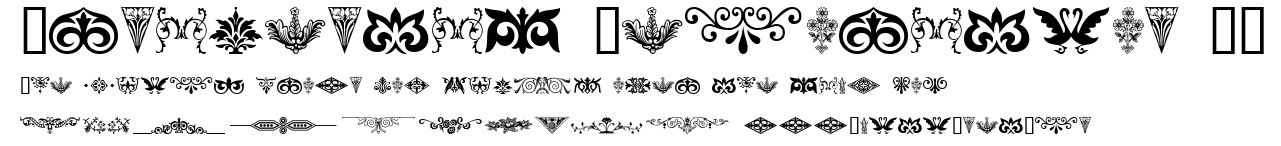 Ornamental Decoration II.ttf字體轉換器圖片
