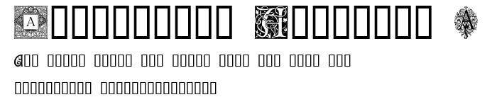 Ornamental Initials A.ttf字體轉換器圖片