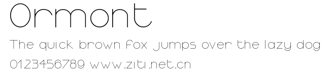 Ormont.ttf字體轉換器圖片