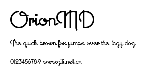 OrionMD.ttf字體轉換器圖片