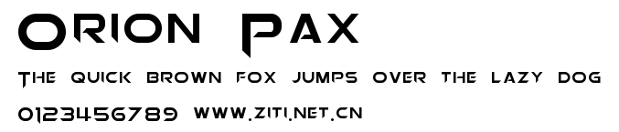 Orion Pax.ttf字體轉換器圖片