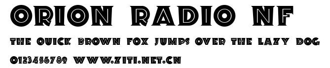 Orion Radio NF.ttf字體轉換器圖片