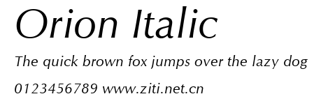Orion Italic.ttf字體轉換器圖片