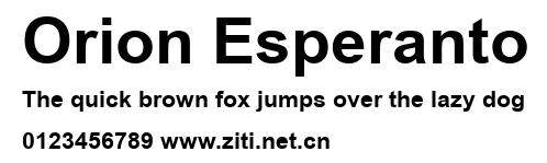 Orion Esperanto.ttf字體轉換器圖片