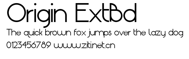 Origin ExtBd.ttf字體轉換器圖片