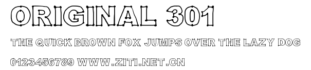 Original 301.ttf字體轉換器圖片
