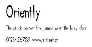 Oriently.ttf字體轉換器圖片